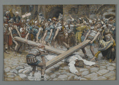 Simão, o Cireneu, Compelido a Carregar a Cruz com Jesus