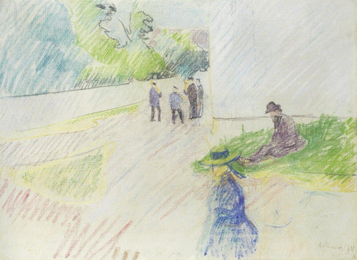Musicians In Nice (Edvard Munch) - Reprodução com Qualidade Museu