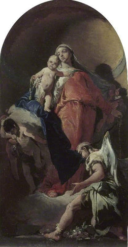 Virgem e criança com um anjo