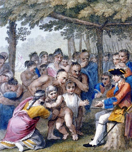 Os índios entregando os cativos ingleses ao coronel Bouquet - Replicarte