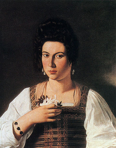 Retrato de uma cortesã (Caravaggio) - Reprodução com Qualidade Museu