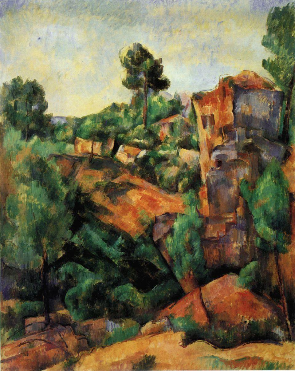 Pedreira Bibemus (Paul Cézanne) - Reprodução com Qualidade Museu