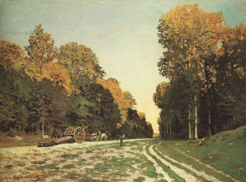 A estrada de Chailly para Fontainebleau (Claude Monet) - Reprodução com Qualidade Museu