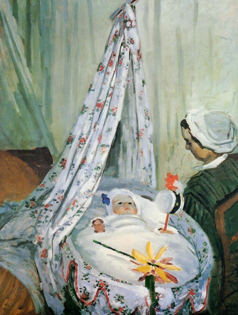 Jean Monet In The Craddle (Claude Monet) - Reprodução com Qualidade Museu
