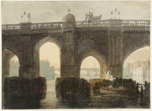 Ponte Velha de Londres (Joseph Mallord William Turner) - Reprodução com Qualidade Museu