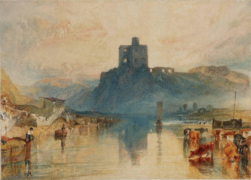 Castelo de Norham, no rio Tweed (Joseph Mallord William Turner) - Reprodução com Qualidade Museu