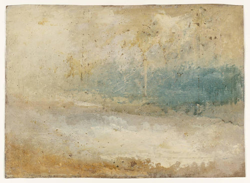 Ondas quebrando em uma praia (Joseph Mallord William Turner) - Reprodução com Qualidade Museu