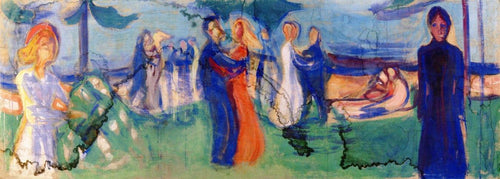 Dance By The Sea (Edvard Munch) - Reprodução com Qualidade Museu