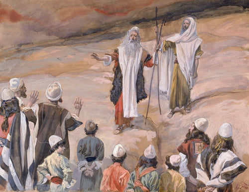 Moisés proíbe o povo de segui-lo