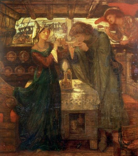 Tristram e Isolda bebendo a poção do amor - Replicarte