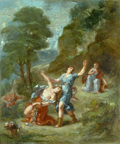 A primavera, a morte da Eurídice (Eugene Delacroix) - Reprodução com Qualidade Museu