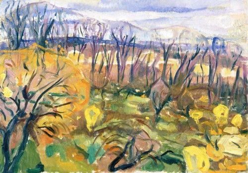 Cores de outono (Edvard Munch) - Reprodução com Qualidade Museu