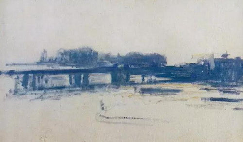 Charing Cross Bridge - Estudo (Claude Monet) - Reprodução com Qualidade Museu