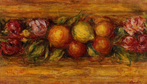 Painel De Frutas E Flores (Pierre-Auguste Renoir) - Reprodução com Qualidade Museu