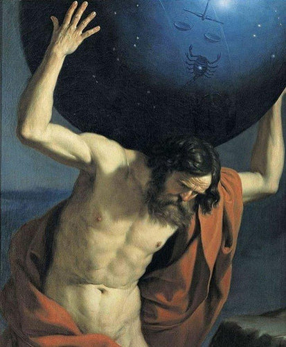 Atlas segurando o globo celestial