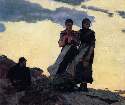 Começo da noite (Winslow Homer) - Reprodução com Qualidade Museu