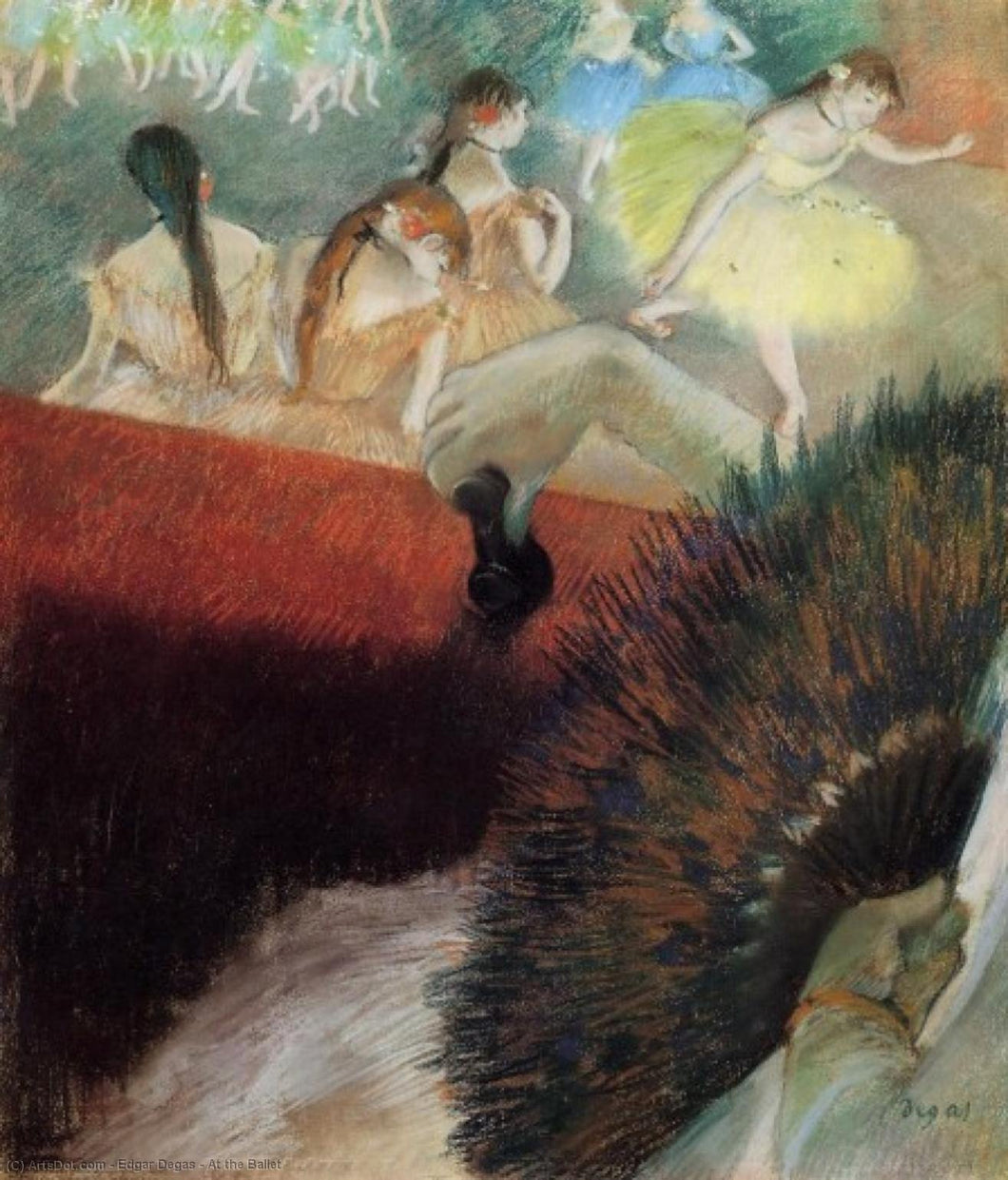 No balé (Edgar Degas) - Reprodução com Qualidade Museu