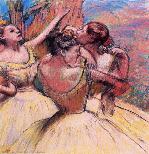 Três dançarinos (Edgar Degas) - Reprodução com Qualidade Museu