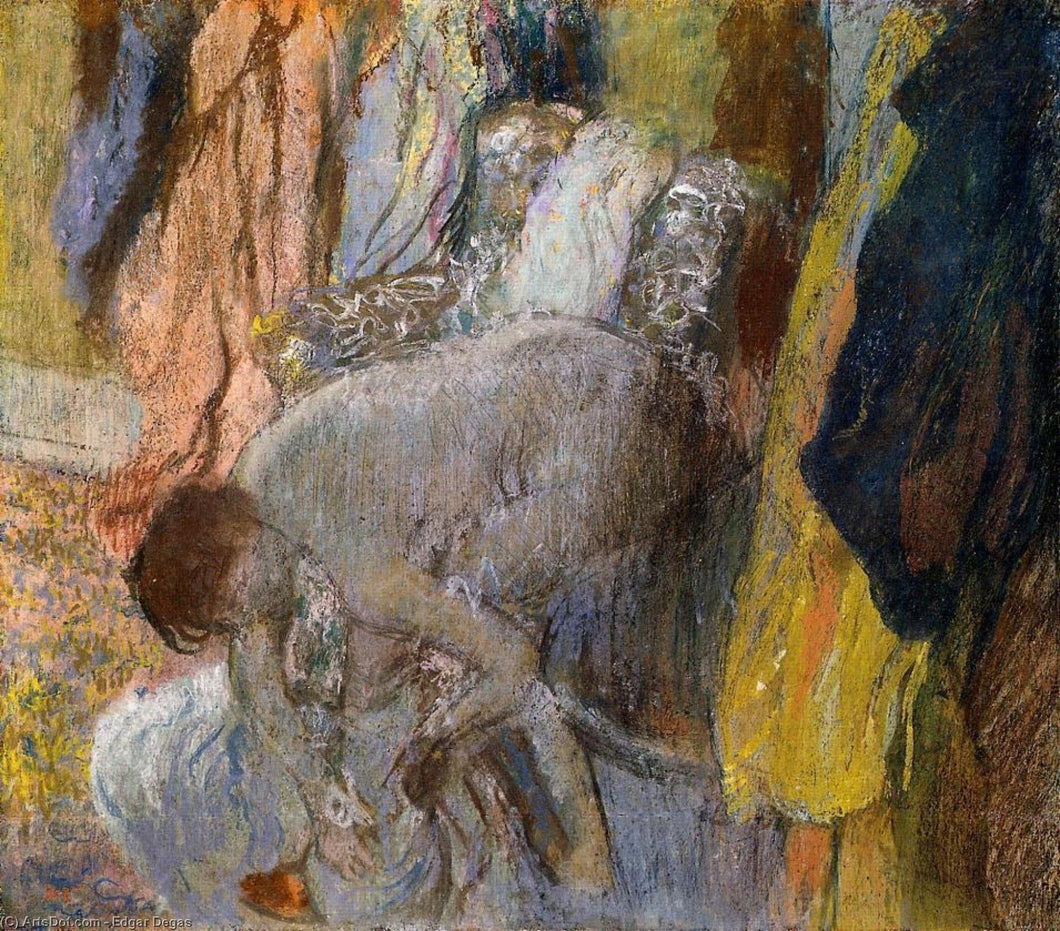 Mulher lavando os pés (Edgar Degas) - Reprodução com Qualidade Museu