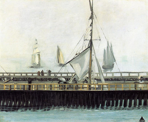The Pier At Boulogne (Edouard Manet) - Reprodução com Qualidade Museu