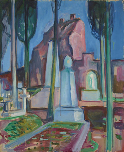 P A. Munchs Grave em Roma (Edvard Munch) - Reprodução com Qualidade Museu