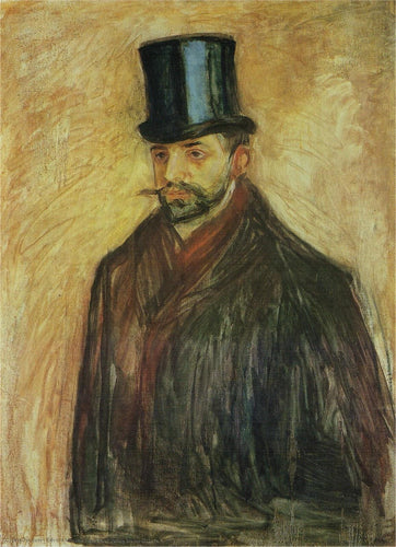 Retrato De Julius Meier-Graefe (Edvard Munch) - Reprodução com Qualidade Museu