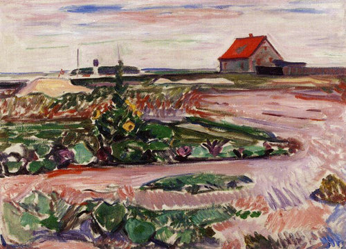 A Costa Perto de Lubeck (Edvard Munch) - Reprodução com Qualidade Museu