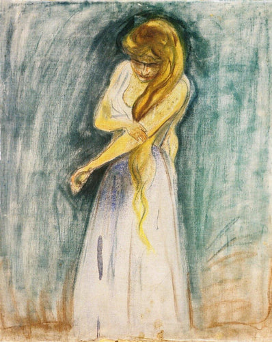 Moden Coçando o Braço (Edvard Munch) - Reprodução com Qualidade Museu