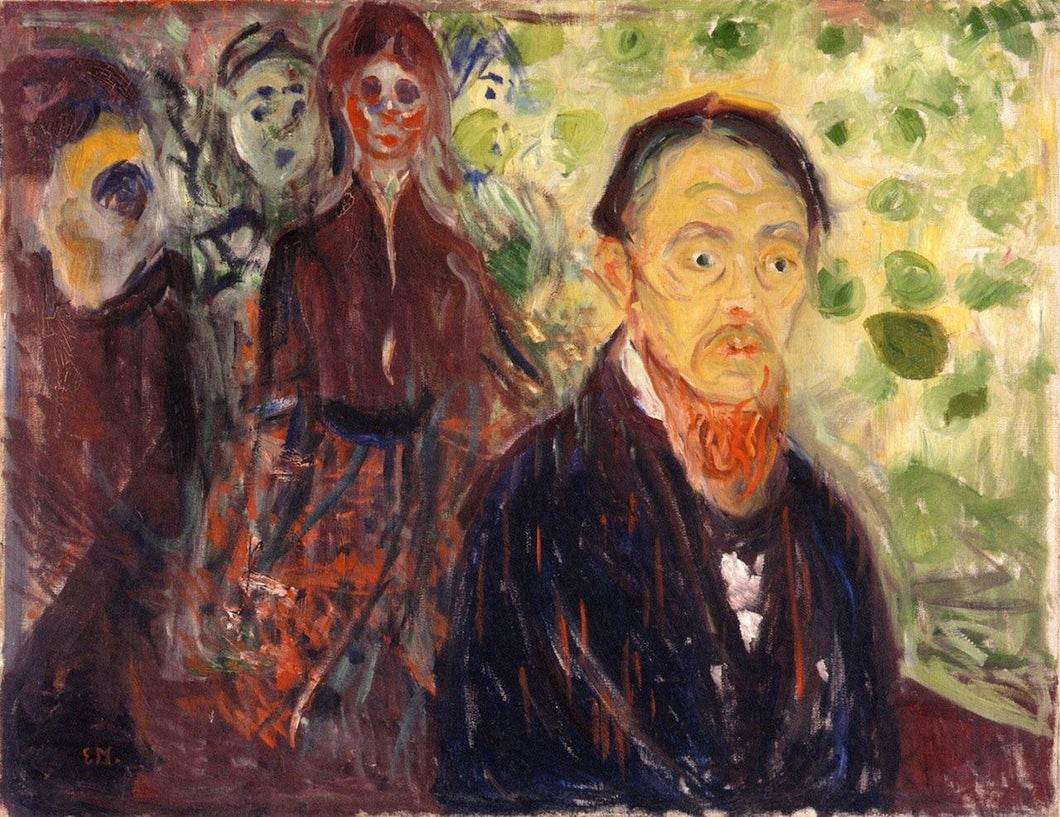 Pego de surpresa (Edvard Munch) - Reprodução com Qualidade Museu