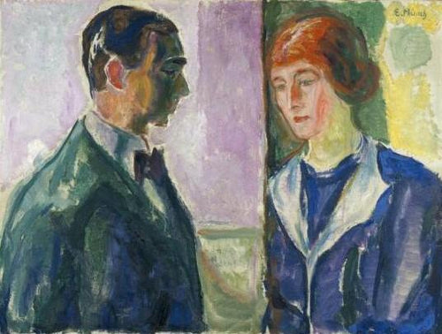 Hugo e Kate Perls (Edvard Munch) - Reprodução com Qualidade Museu