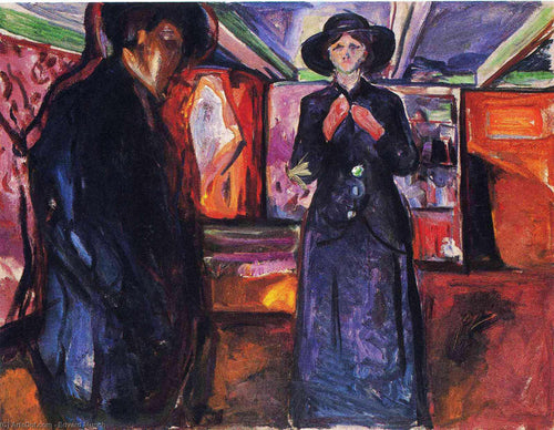 Homem e Mulher II (Edvard Munch) - Reprodução com Qualidade Museu