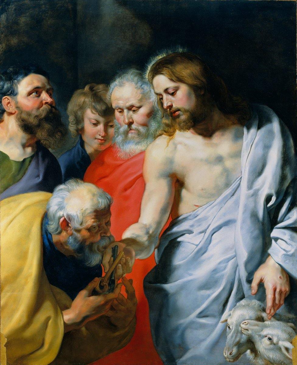Christs Charge To Peter (Peter Paul Rubens) - Reprodução com Qualidade Museu