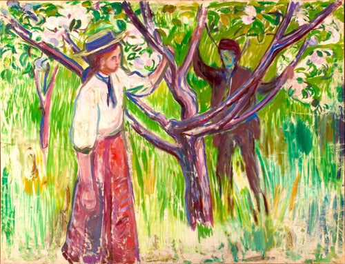 Adão e Eva (Edvard Munch) - Reprodução com Qualidade Museu