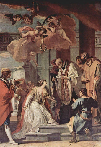 Comunhão e martírio de Santa Lúcia