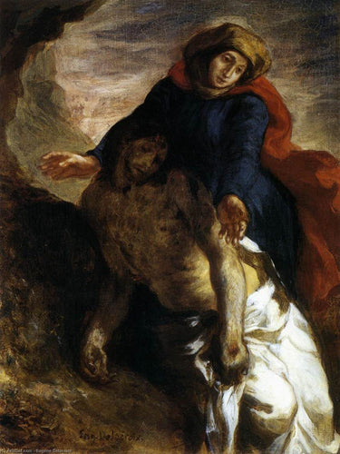 Pieta (Eugene Delacroix) - Reprodução com Qualidade Museu