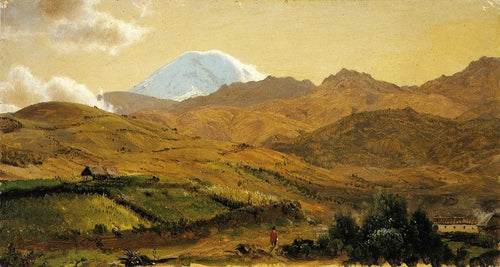 Monte Chimborazo Equador (Frederic Edwin Church) - Reprodução com Qualidade Museu