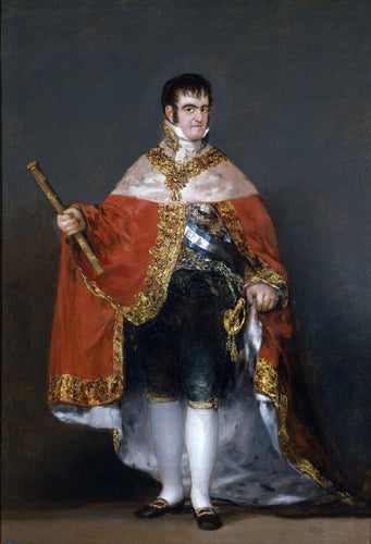 Retrato de Fernando VII da Espanha em suas vestes de Estado