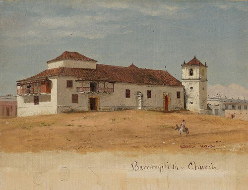 Igreja de Baranquilla na Colômbia (Frederic Edwin Church) - Reprodução com Qualidade Museu