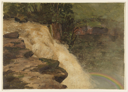 Uma cachoeira na Colômbia (Frederic Edwin Church) - Reprodução com Qualidade Museu