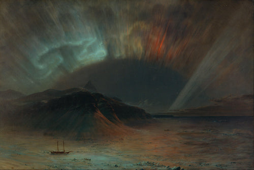 Aurora boreal (Frederic Edwin Church) - Reprodução com Qualidade Museu