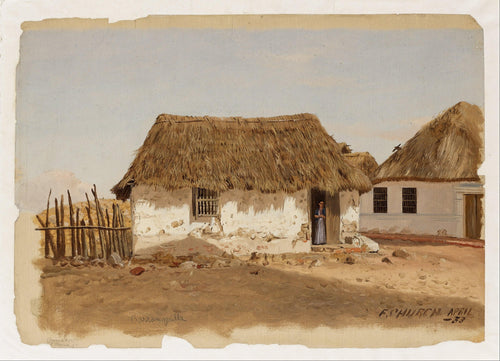 Colômbia Barranquilla, Duas Casas (Frederic Edwin Church) - Reprodução com Qualidade Museu