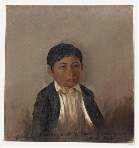 Colômbia, Barranquilla, Retrato de Menino (Frederic Edwin Church) - Reprodução com Qualidade Museu
