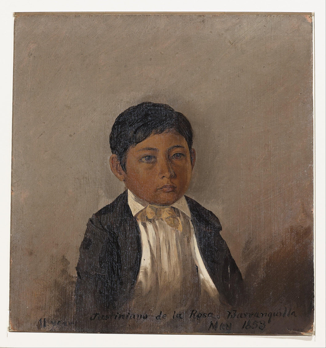 Colômbia, Barranquilla, Retrato de Menino (Frederic Edwin Church) - Reprodução com Qualidade Museu