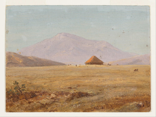 Planalto montanhoso do Equador com cabana (Frederic Edwin Church) - Reprodução com Qualidade Museu