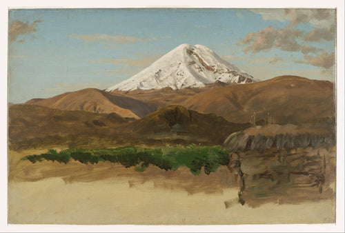 Estudo do Monte Chimborazo, Equador (Frederic Edwin Church) - Reprodução com Qualidade Museu