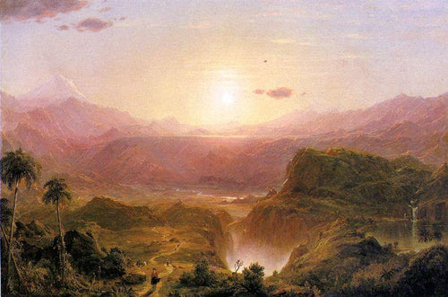 Os Andes do Equador (Frederic Edwin Church) - Reprodução com Qualidade Museu