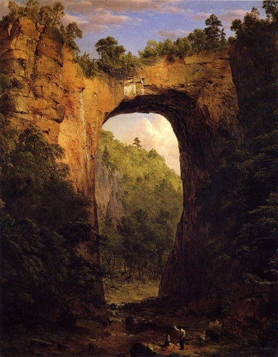 The Natural Bridge (Frederic Edwin Church) - Reprodução com Qualidade Museu