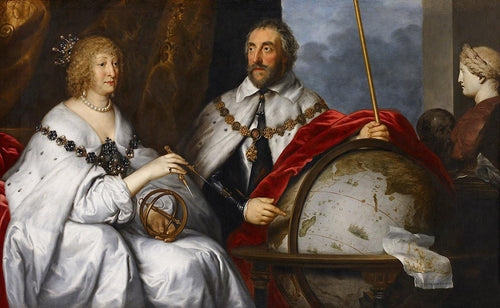 Thomas Howard, Conde Arundel e sua esposa Alathea Talbot (Anthony van Dyck) - Reprodução com Qualidade Museu