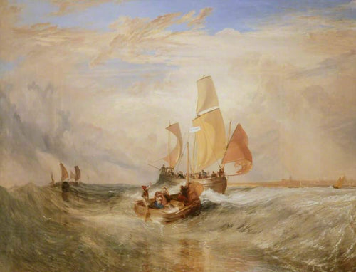 Agora para o pintor, corda. Passageiros embarcando (Joseph Mallord William Turner) - Reprodução com Qualidade Museu
