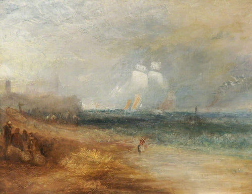 Vista da praia em Margate (Joseph Mallord William Turner) - Reprodução com Qualidade Museu